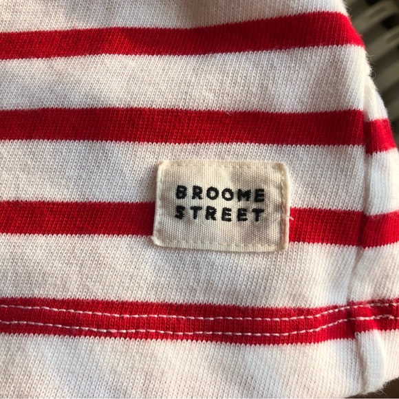 Kate Spade Broome Street 3/4 Sleeve Red Striped Top Size Small - Picture 4 of 4